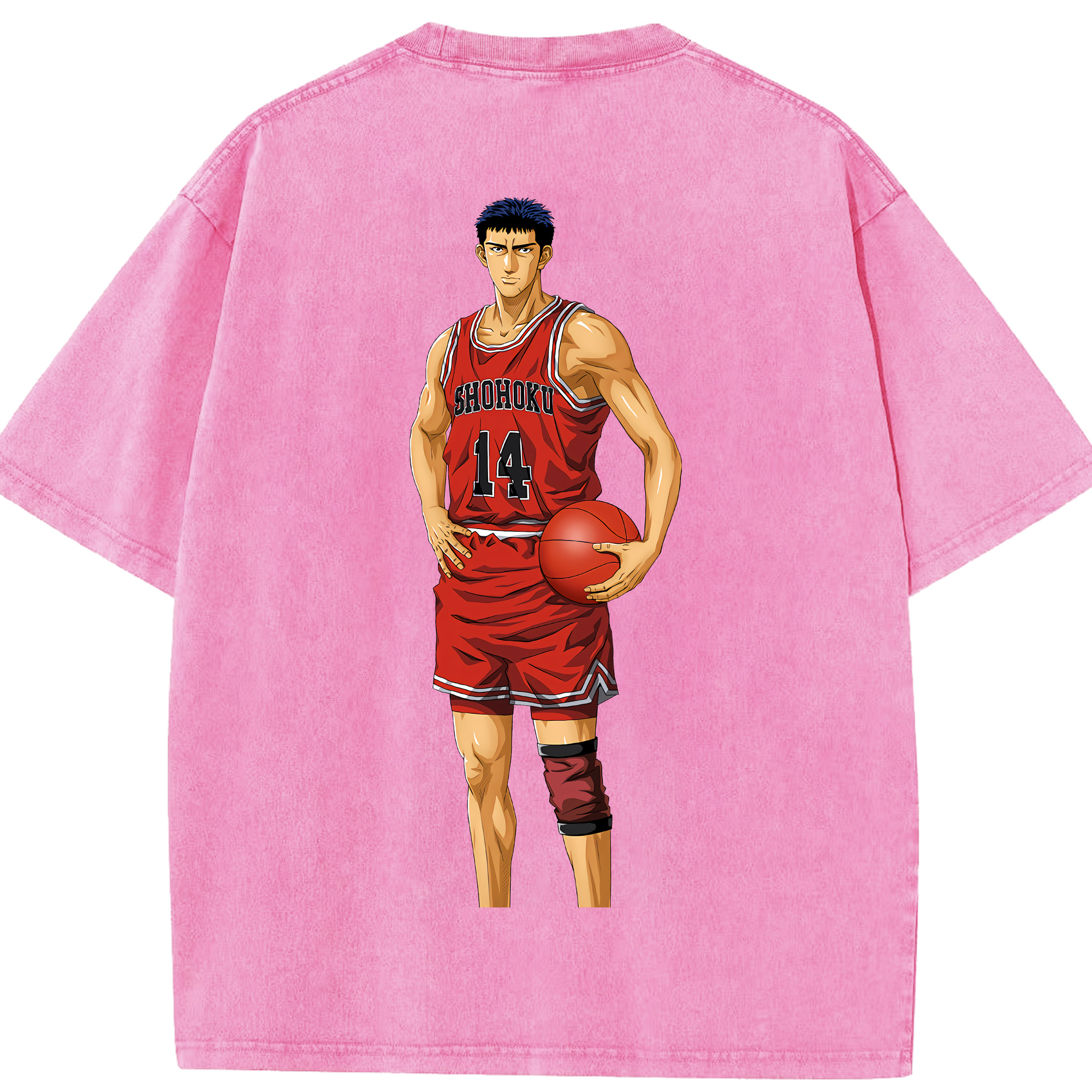 （画像用） SLAM DUNK／スラムダンク 綿100% ヴィンテージ風 半袖Tシャツ（背面プリント）